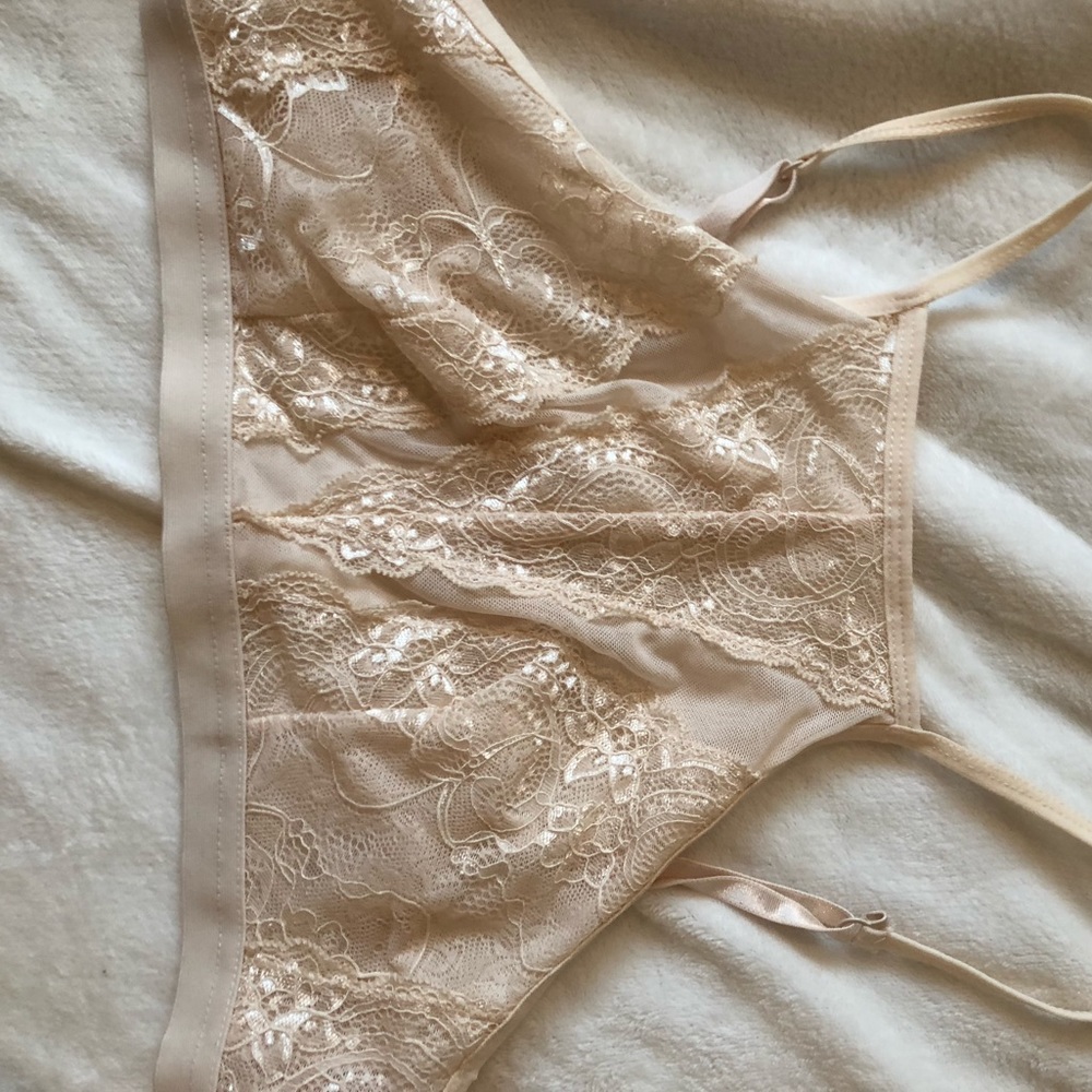 Sexy halter blush bralette